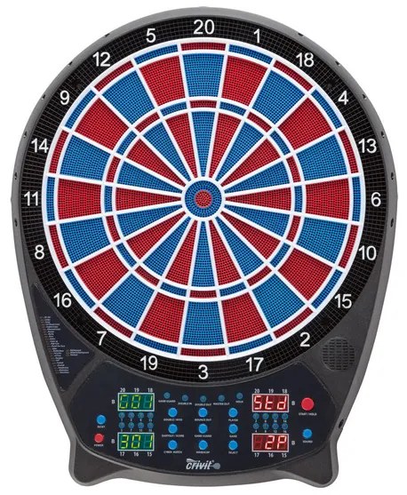 Crivit Elektronický terč (červená/modrá) (100357227)