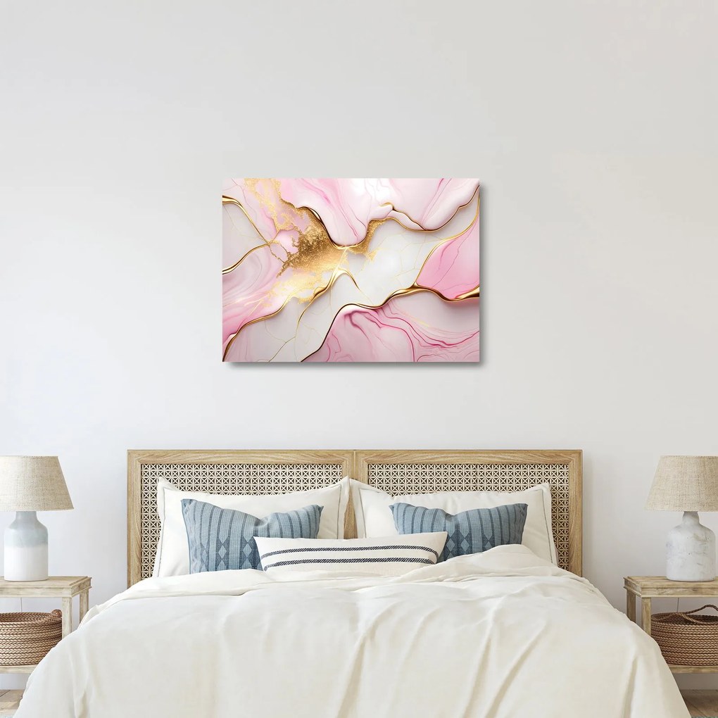 Sklenený obraz - Mramorový design (70x50 cm)