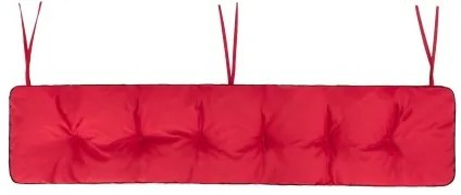 Záhradný vankúš na lavičku ETNA 180x40 cm, červený