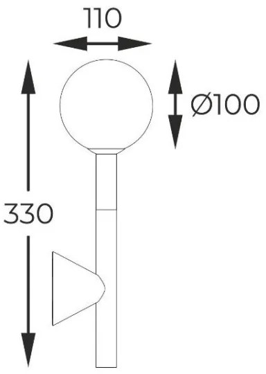 Zuma Line W0574-01B-SDFZ - Nástenné svietidlo ARCTURUS 1xG9/4W/230V čierna