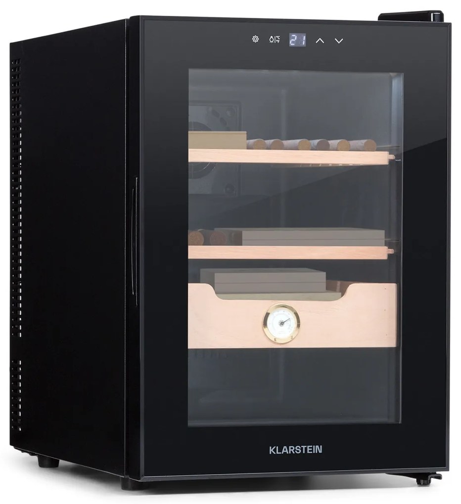 Klarstein El Presidente 37, humidor na cigary, 37 l, 2 zásuvky, 1 priehradka z cédrového dreva