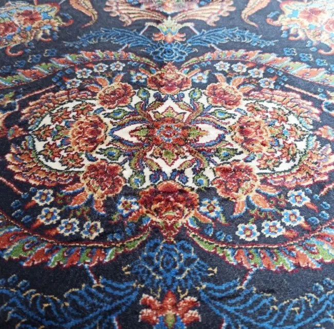 Koberec Exkluzívny Qum Silk 08 modrý