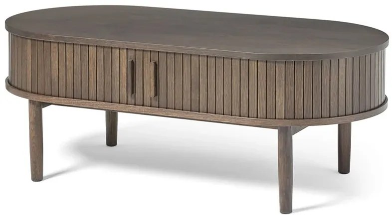 Dizajnový konferenčný stolík Palomino 120 cm tmavohnedý dub
