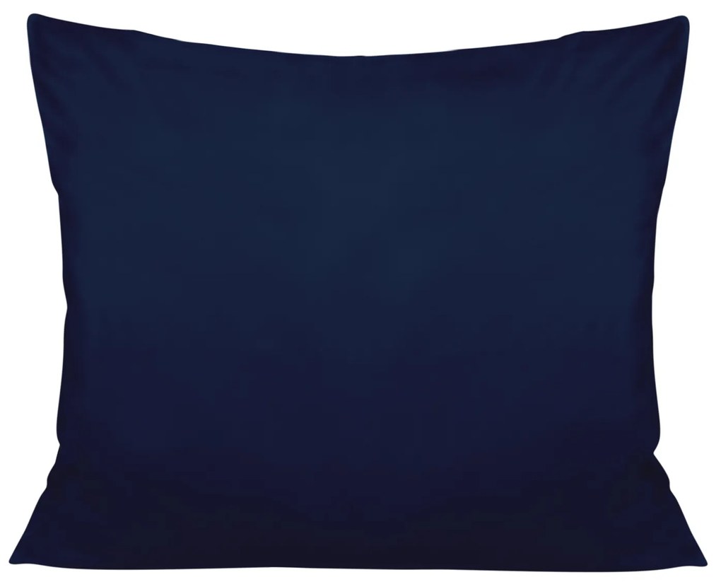 SATÉNOVÁ OBLIEČKA NA VANKÚŠ 70X80CM TMAVOMODRÁ