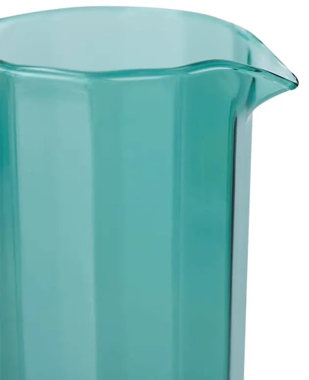 HK living Sklenená karafa Teal 1,1 l