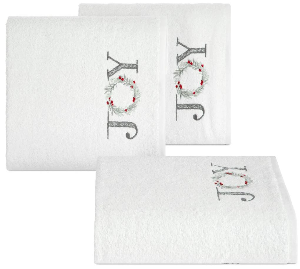 Vianočný uterák SANTA 6 ks 50x90 cm, biela