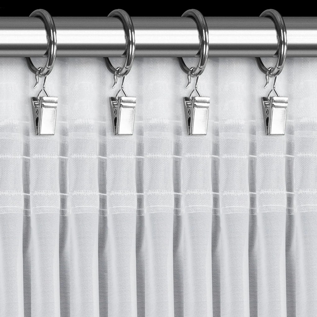 ZÁCLONA NA PÁSKE KAREN 140X270 CM BIELA