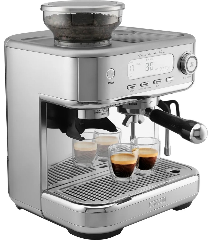 Sencor SES 6050SS espresso kávovar, strieborná