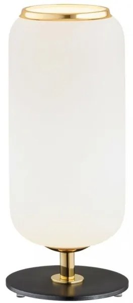 Argon 4994 - Stolná lampa VALIANO 1xE27/15W/230V čierna/biela/zlatá