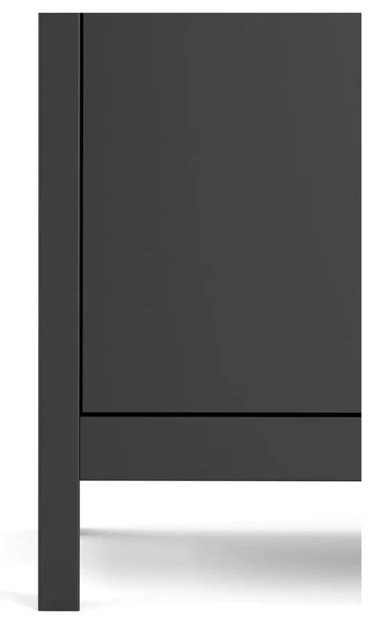 Čierna komoda Tvilum Madrid, 82 x 80 cm