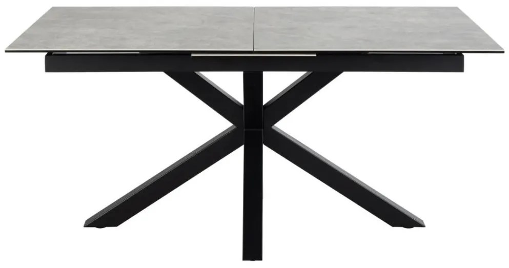 Jedálenský rozkladací stôl Heaven 168/210 cm sivý/čierny