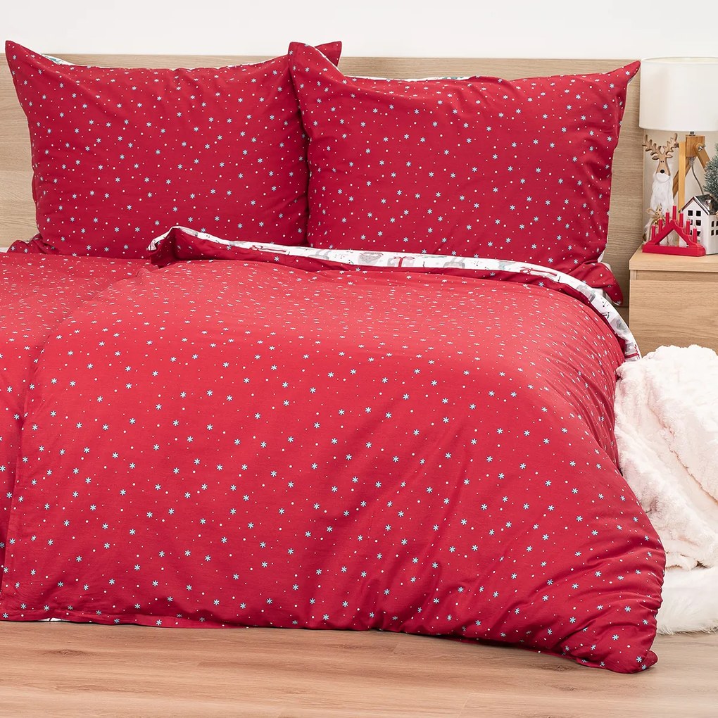 4Home Bavlnené obliečky Christmas Elf, 140 x 200 cm, 70 x 90 cm