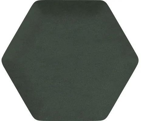 Čalúnený nástenný panel Soft Riwiera 38 suchý zips 30x26 cm zelený