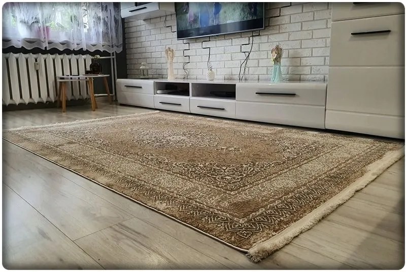 Dekorstudio Moderný koberec LUXESS vzor 20 Béžový Rozmer koberca: 140x190cm