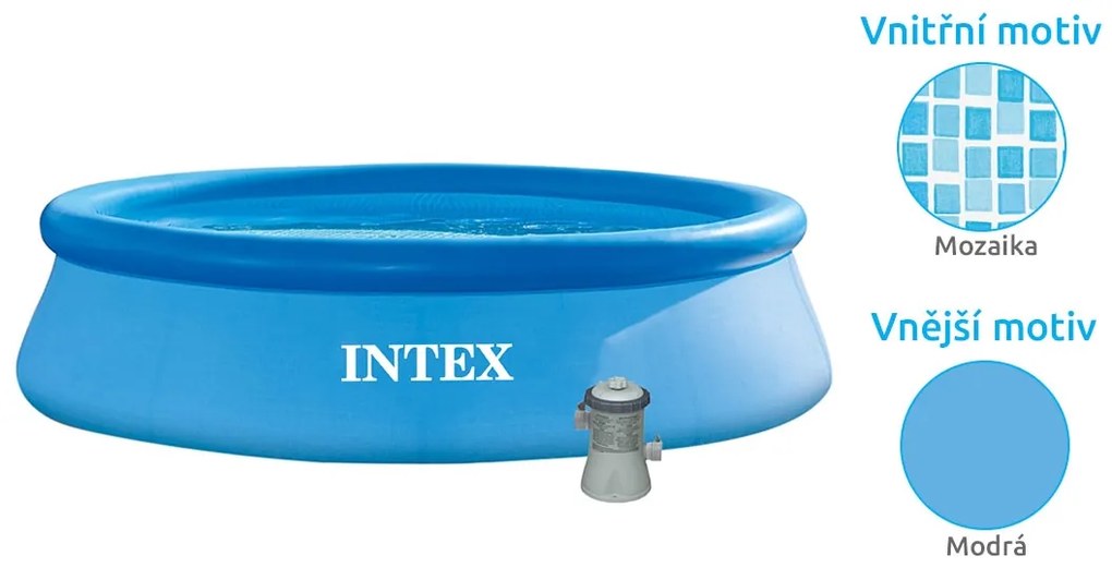 Intex | Bazén Tampa 3,05x0,76 m s kartušovou filtráciou a príslušenstvom | 19900029