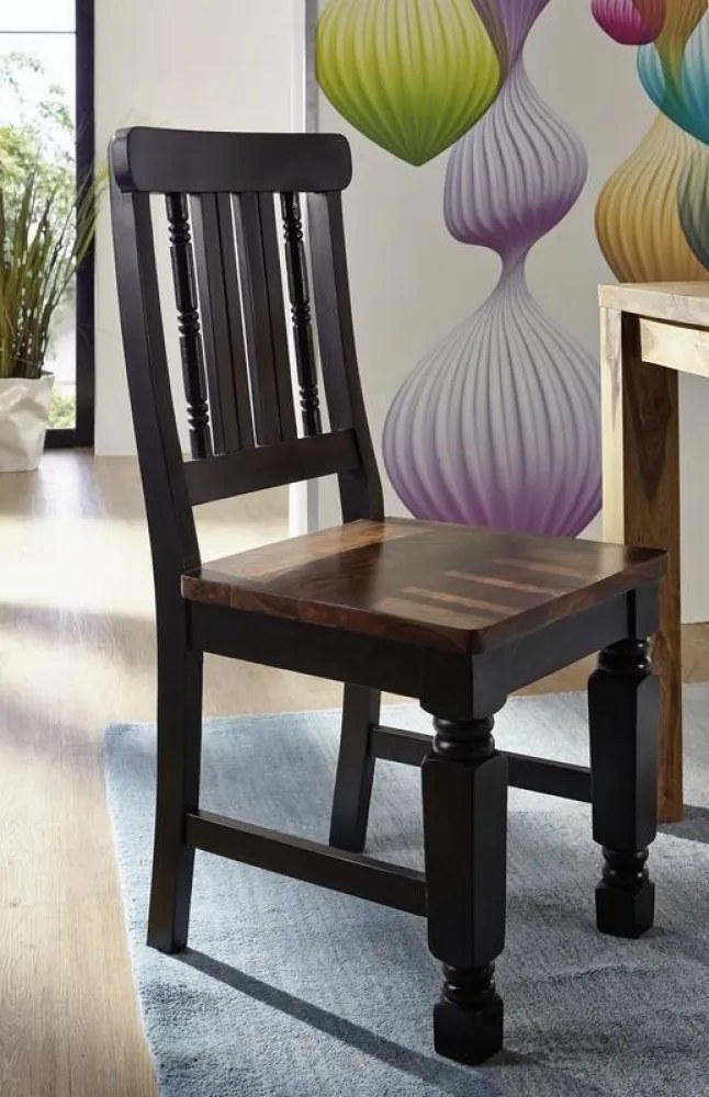 Bighome - KOLONIAL Jedálenská stolička drevená, palisander