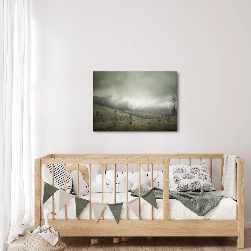 Obraz krajiny pred búrku (70x50 cm)