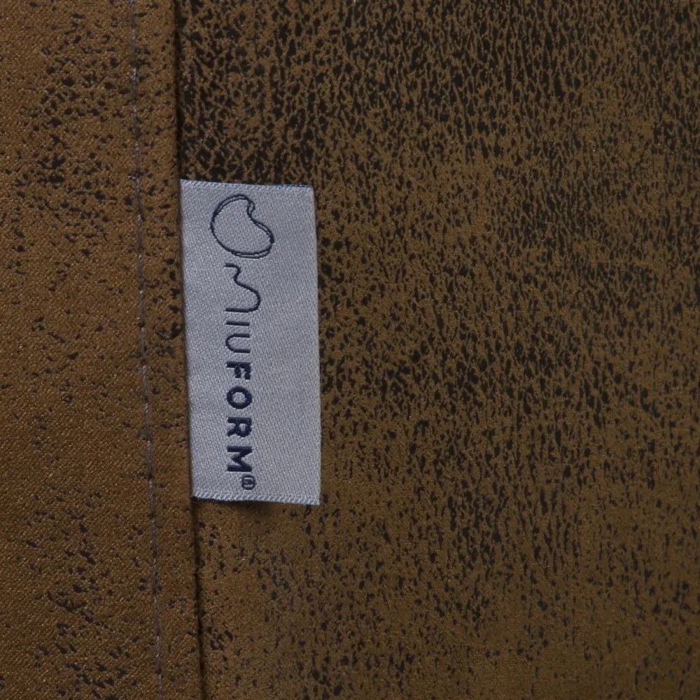 Hnedé kreslo z imitácie kože Lofty Lilly – Miuform