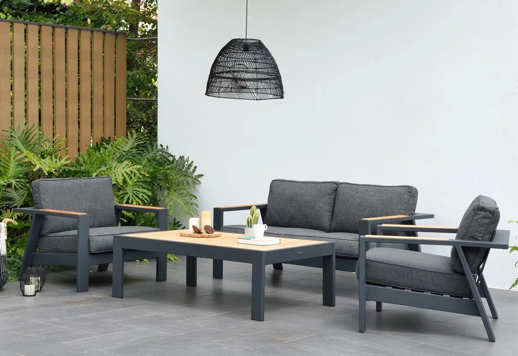 Záhradný hliníkový nábytok PALAU 2 s obdĺžnikovým stolom