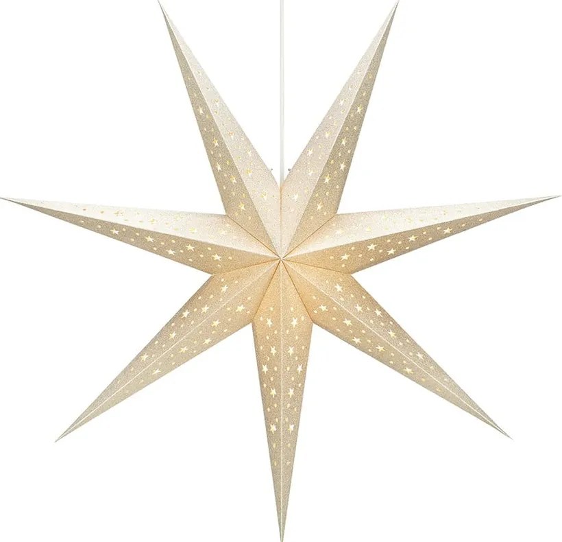 Krémová závesná vianočná svetelná dekorácia Solvalla – Markslöjd