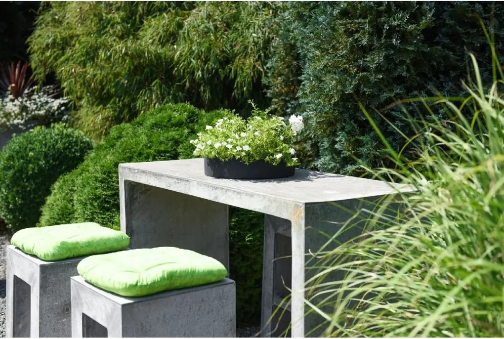 Miska na dekorácie CIRCULO, sklolaminát, Ø 40 cm, antracit