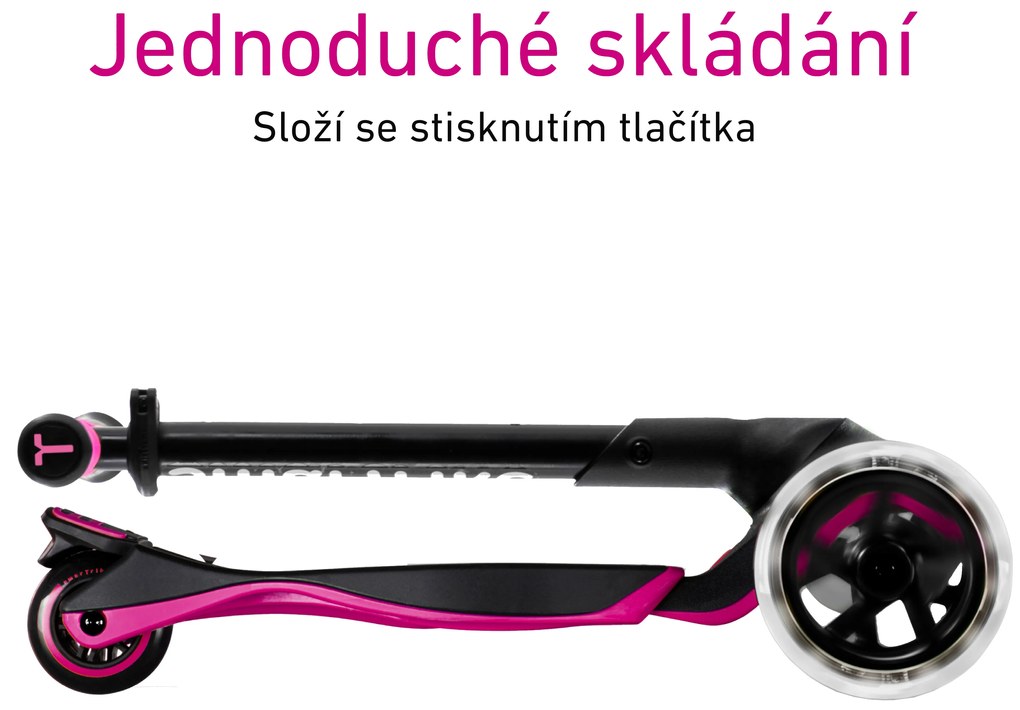Xtend Scooter Ride-on pink – multifunkčná kolobežka