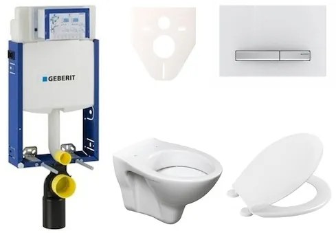Cenovo zvýhodnený závesný WC set Geberit na zamurovanie + WC Ceramia S-Line Pro 110.302.00.5NR8