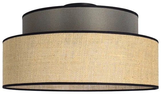 Stropné svietidlo BOHO 1xE27/60W/230V pr. 40 cm hnedá/béžová