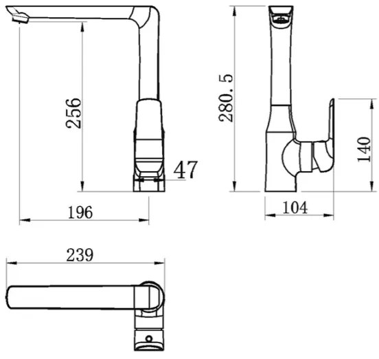 Novaservis - Drezová batéria NOBLESS TINA lesklý chróm