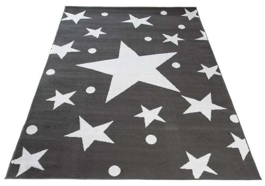 Kusový koberec PP Hviezdy šedý 2 180x250cm