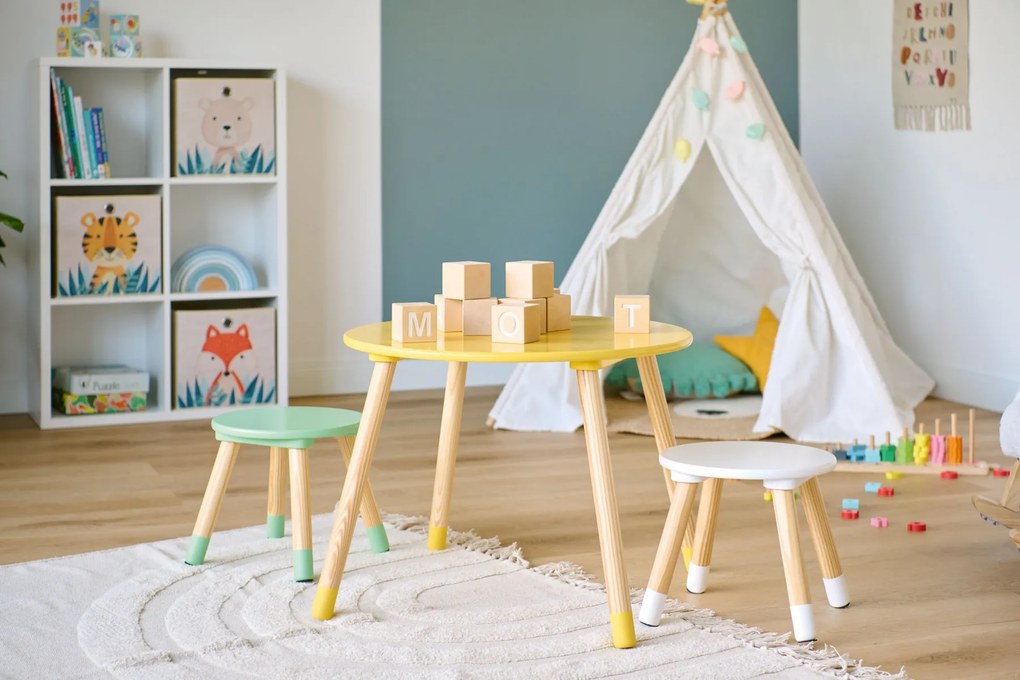 Úložný box na hračky - kocka - MEDVEĎ, 28x28x28