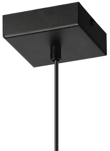 Luster na lanku ASTRID 1xE27/60W/230V matná čierna