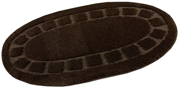 Kúpeľňový koberček Ocean hnedý ovál