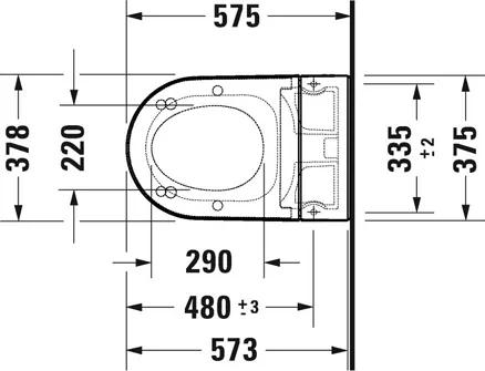 Duravit SensoWash Starck f Lite Compact WC s bidetom 650001012004310