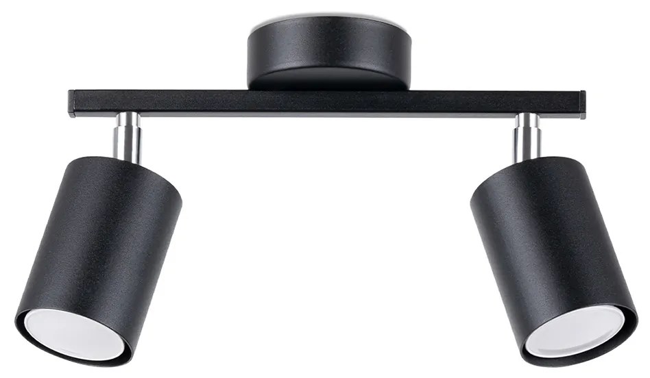 Bodové svietidlo Lemmi, 2x čierne kovové tienidlo, (možnosť polohovania)