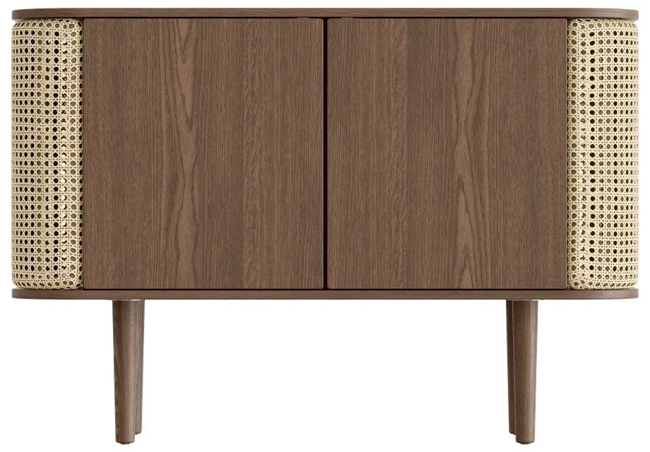 Nízka komoda v dekore duba v hnedo-prírodnej farbe 109x75 cm Treasures – UMAGE