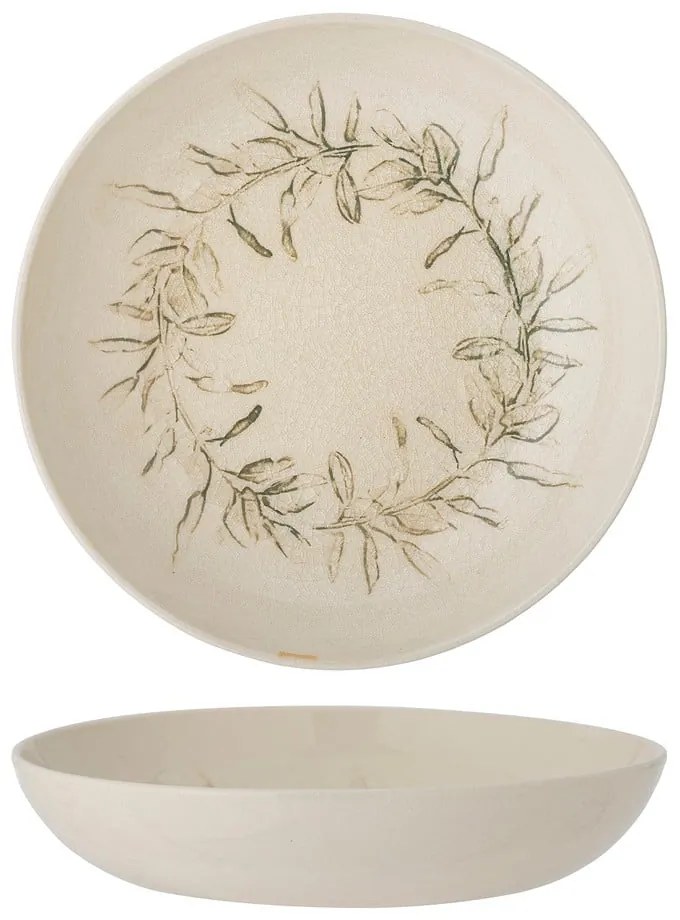 Krémová miska s vianočným motívom z kameniny 450 ml Hollie – Bloomingville