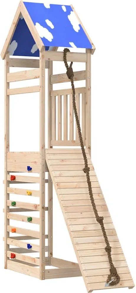 vidaXL Vonkajšia súprava na hranie masívna borovica