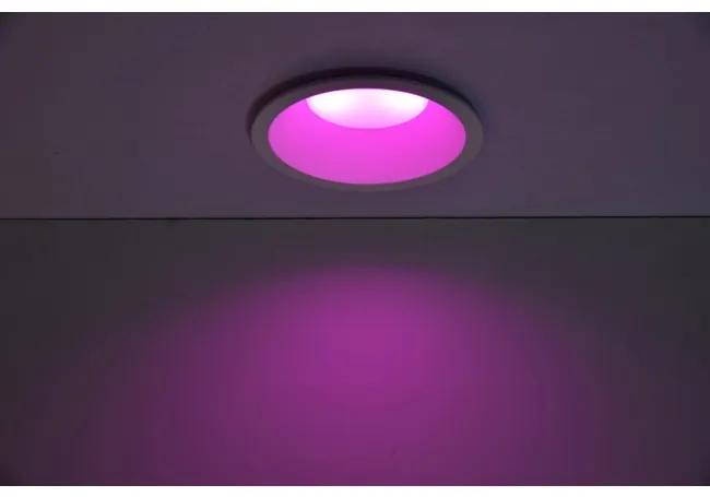 LUTEC Inteligentné bodové LED svietidlo ETNA s funkciou RGB, 7 W, teplá biela-studená biela, okrúhle, biel