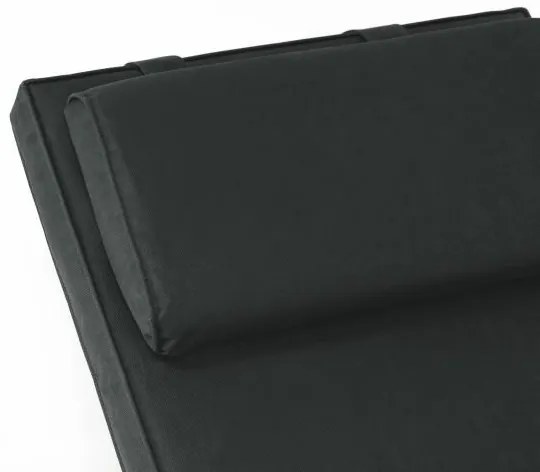 Divero Florentine 50389 Záhradné drevené lehátko + polstrovanie - antracit
