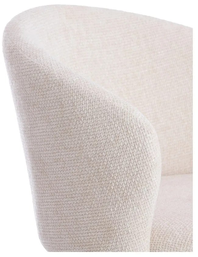 Krémovobiele kovové jedálenské kreslá v súprave 2 ks Radaja – Light & Living