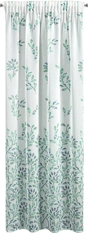 ZÁVES D91 CLARISSA NA PÁSKE 140X270 CM BIELY