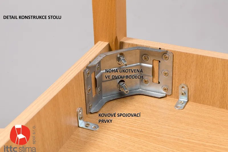 Stima stôl FAMILY rs Vyberte odtieň ->: Čerešňa, Vyberte rozmer ->: 180 x 80 cm