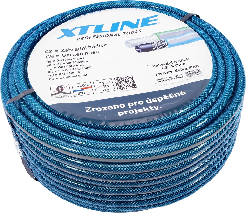 XTline Záhradná hadica, modrá, PVC, 1/2", 50 m