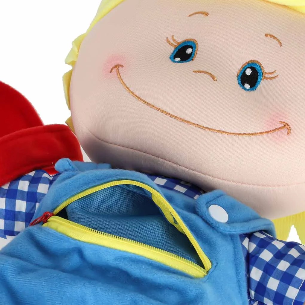 KIK Senzorická šmacianka bábika chlapec na učenie obliekania