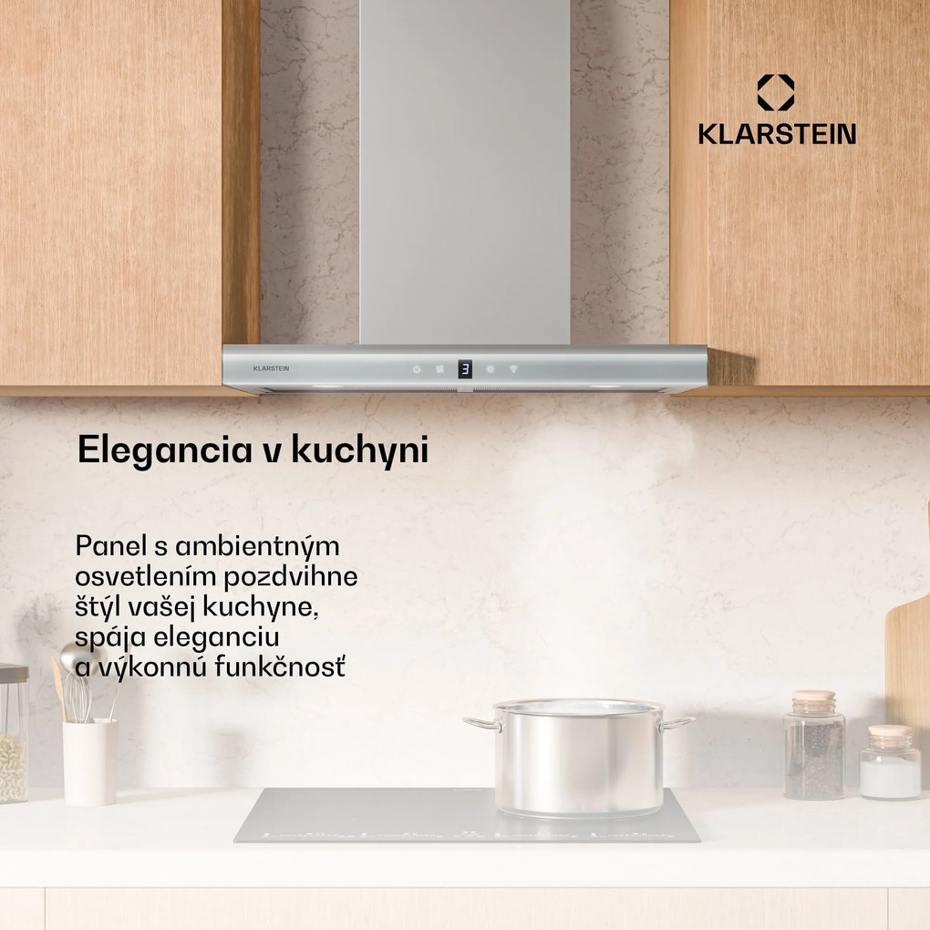 Klarstein Auriana digestor, Ambient Light, 700 m³/h, WiFi, Touch, LED