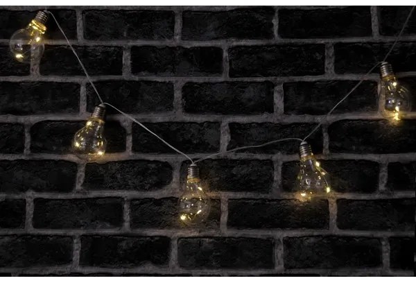 LED Dekoračná reťaz SMOLDER 2,1 m 10xLED/2xAA