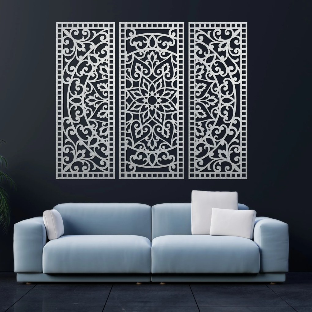 SENTOP | Nástenná dekorácia trojdielny panel mandala  | SENTOP PR0514-A
