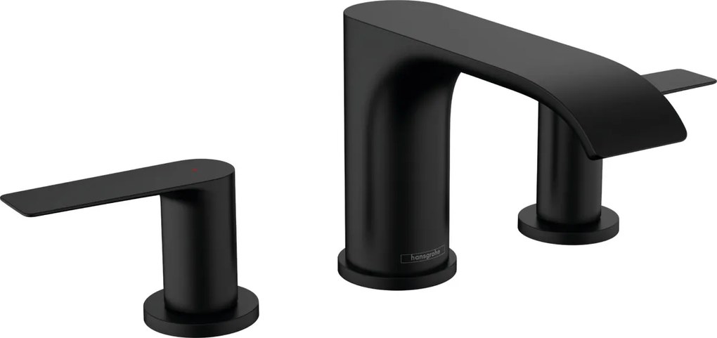 Hansgrohe Vivenis, umývadlová batéria s výpustom, 3-otvorová inštalácia, EcoSmart, čierna matná, HAN-75033670