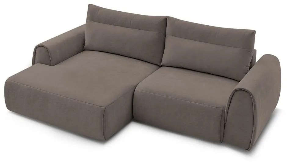 Hnedá rohová pohovka Aden – Bobochic Paris